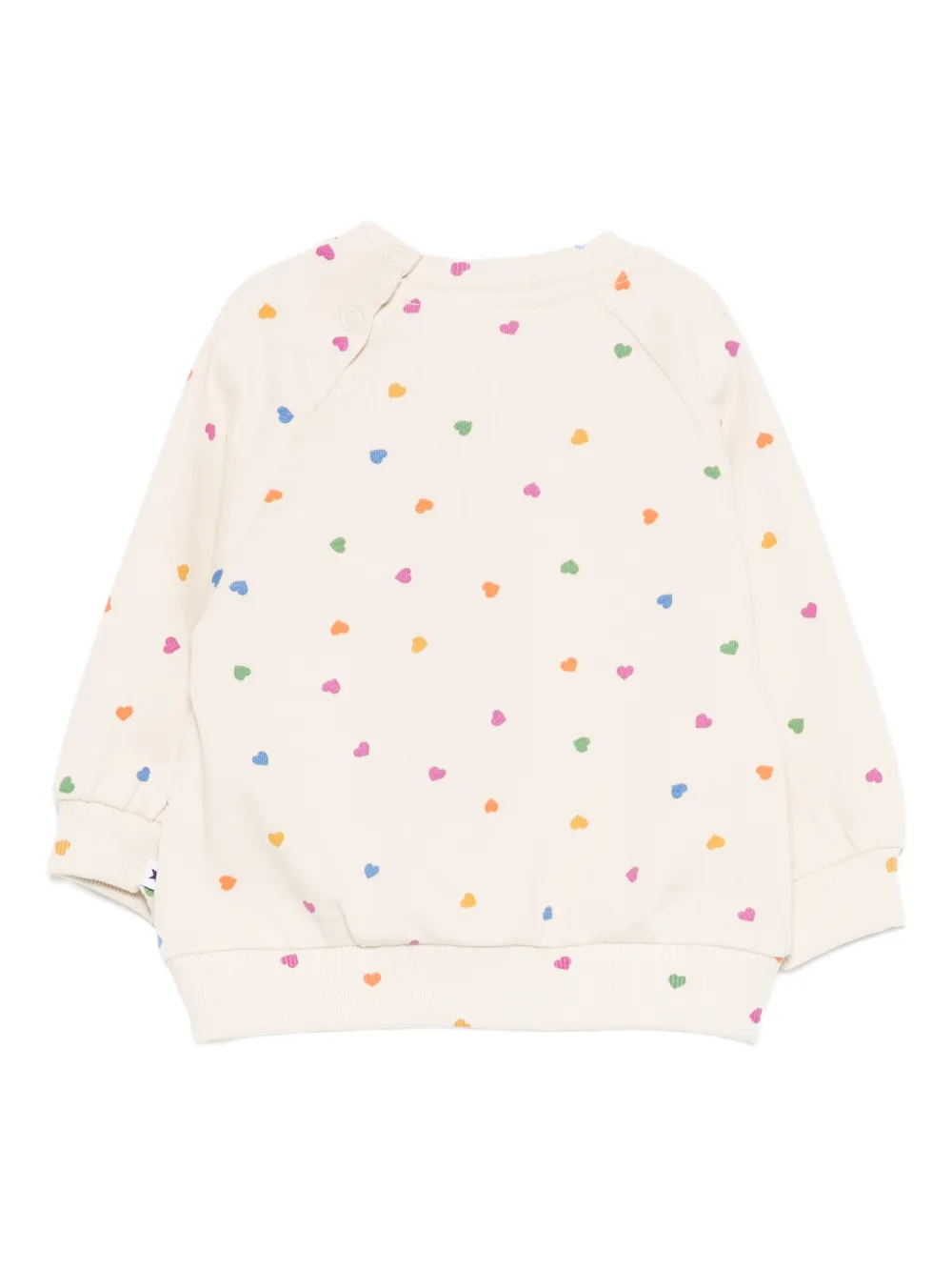  Molo Disc Heart-print Sweatshirt - Neutrals 