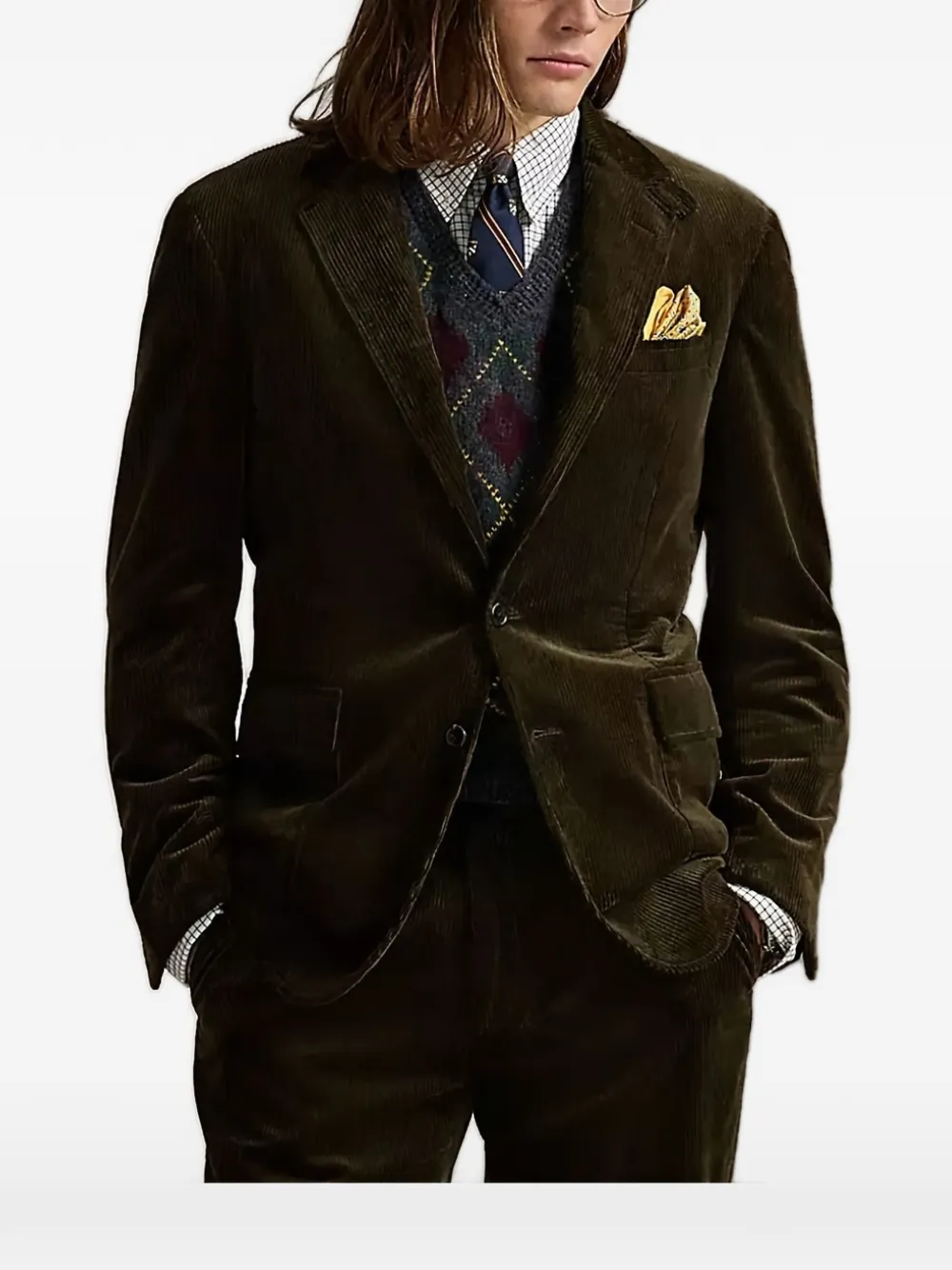 Polo Ralph Lauren corduroy pocket blazer - Brown