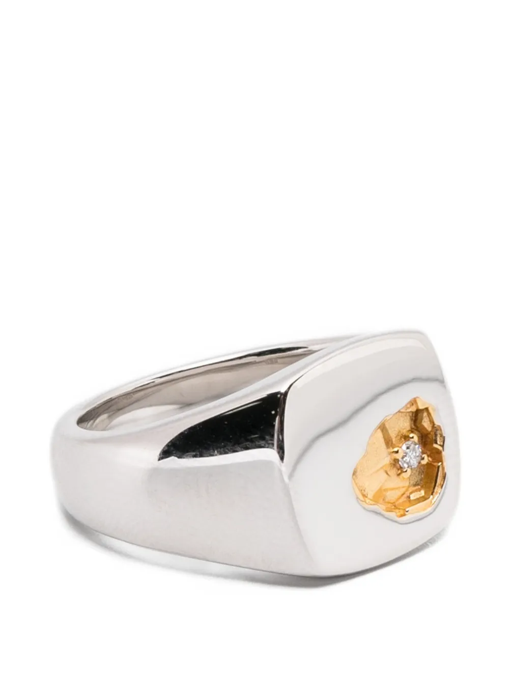 Tom Wood Mined ring - Argento