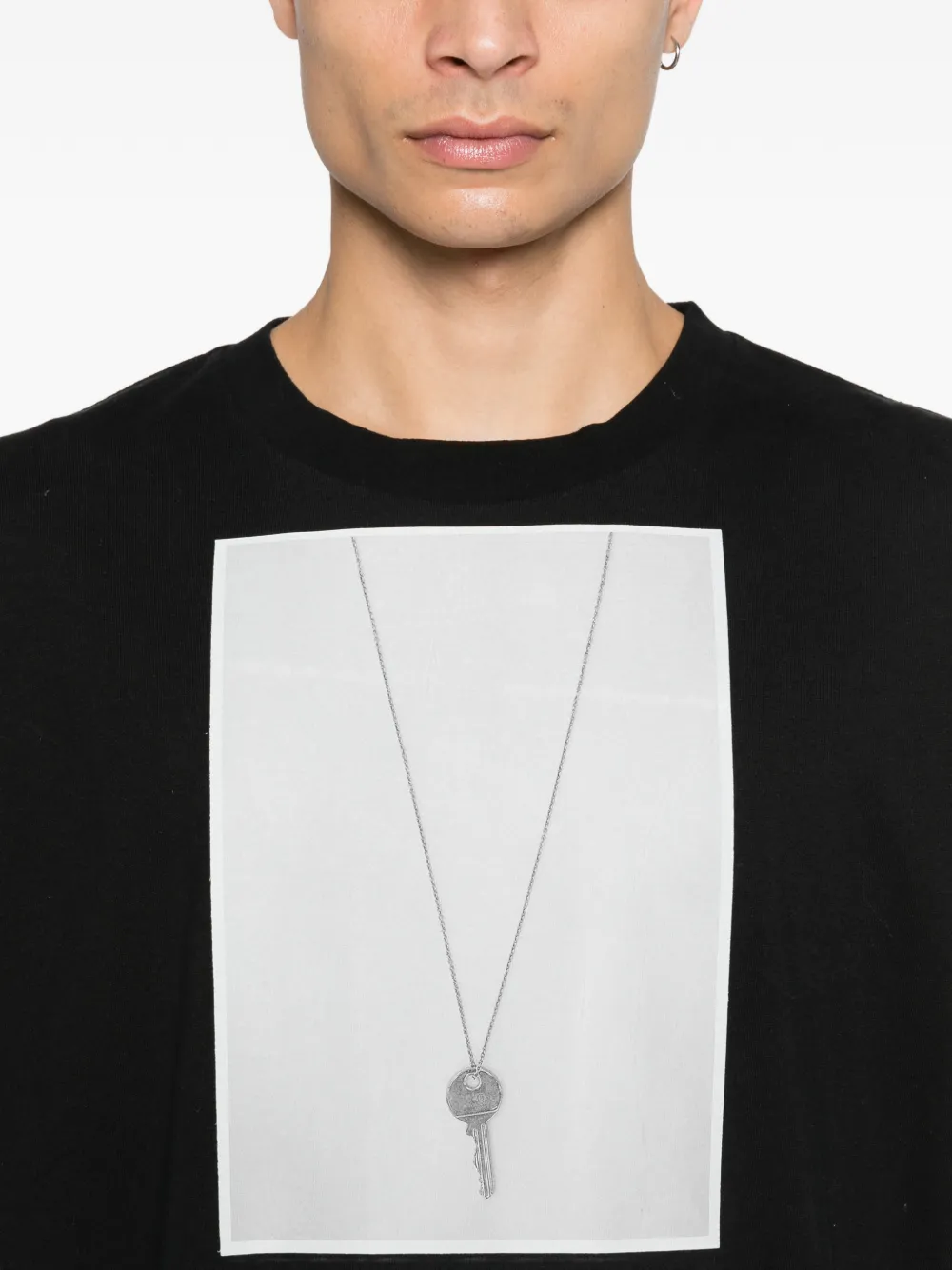 MM6 Maison Margiela T-shirt met grafische print Zwart