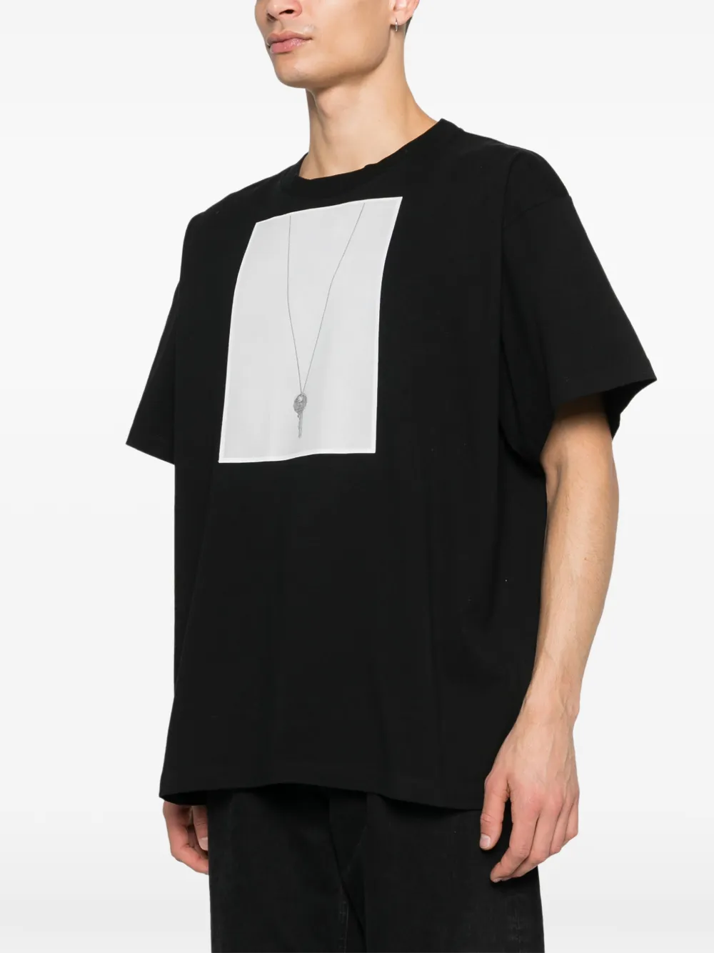 MM6 Maison Margiela T-shirt met grafische print Zwart