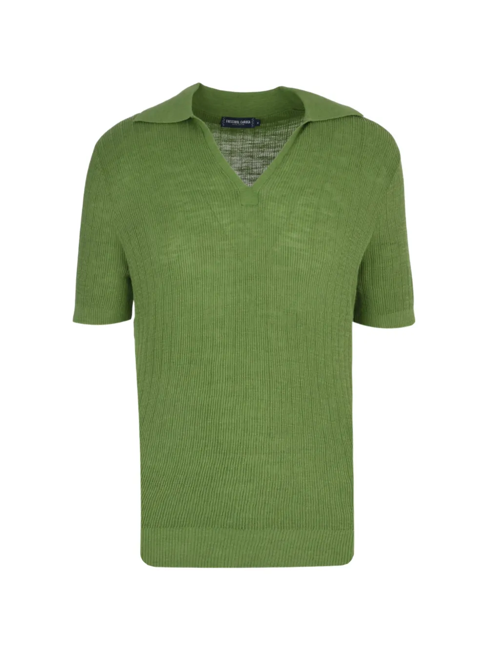 Frescobol Carioca Joaquim V-neck short-sleeve top - Verde