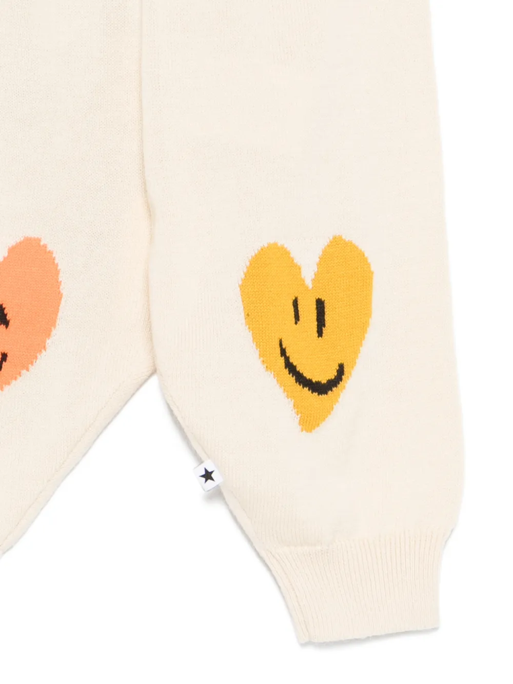 Molo Solana broek met hartprint Beige