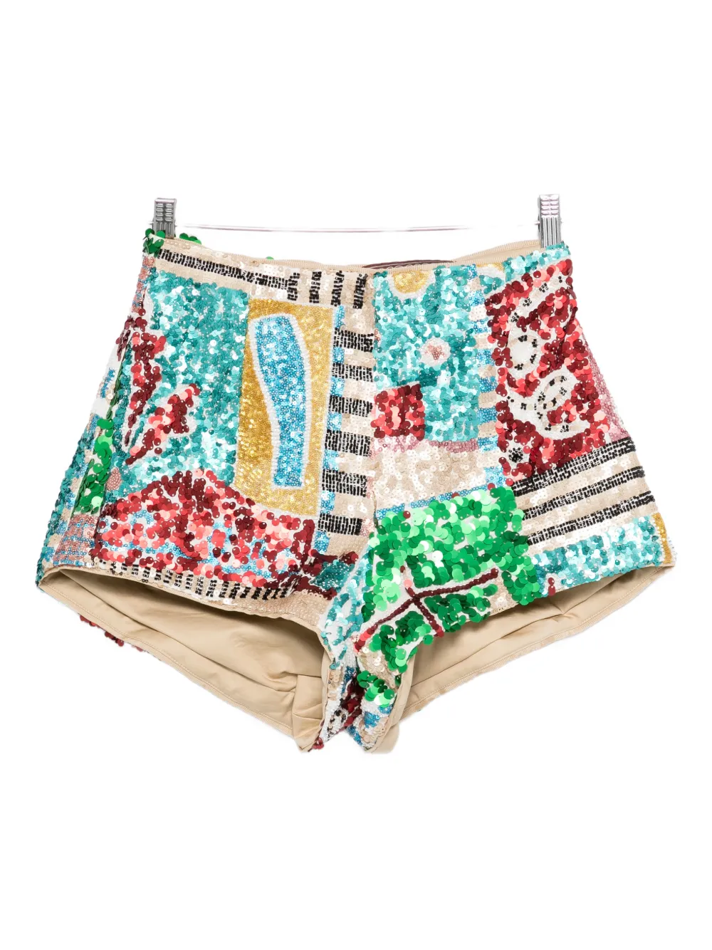 ALEMAIS Jazz sequin-embellishment short - Toni neutri