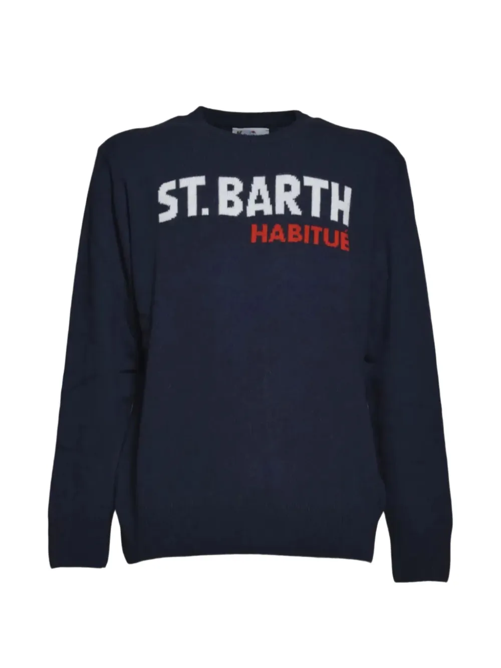 MC2 Saint Barth Kids Habitué ribbed crew-neck sweater - Blu