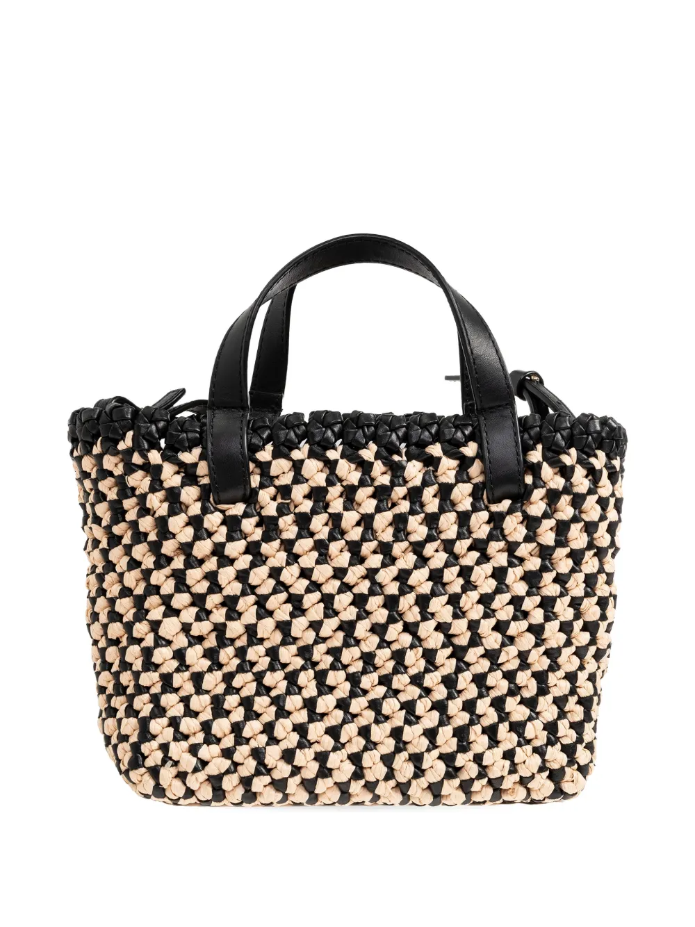 Ulla Johnson Lali geweven shopper Zwart