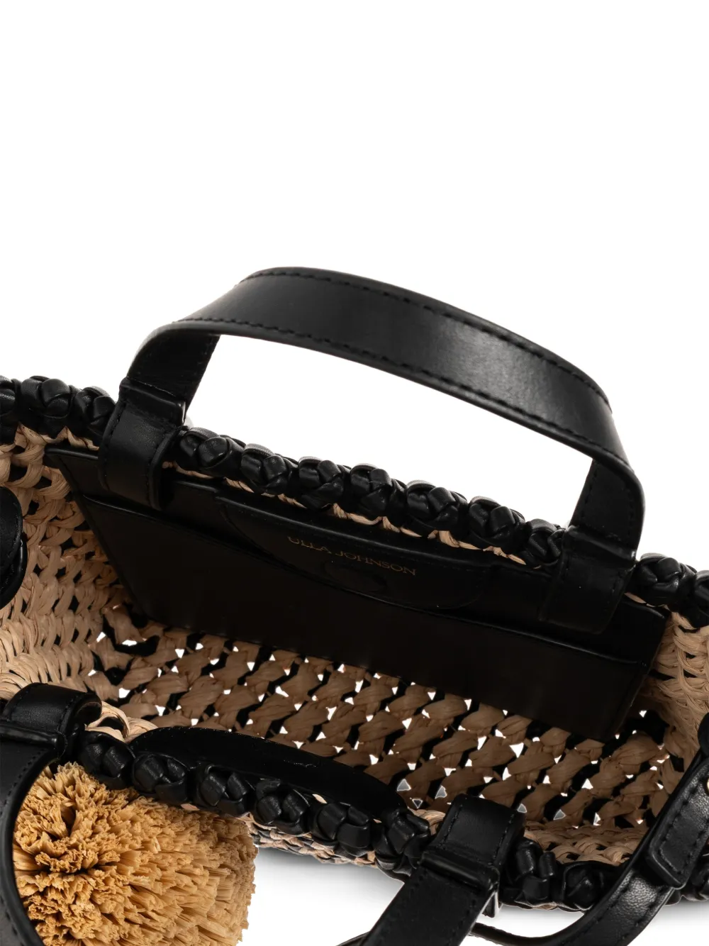 Ulla Johnson Lali geweven shopper Zwart