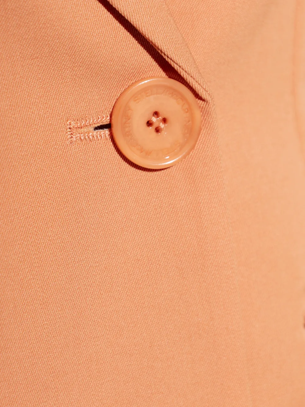 Stella McCartney Blazer met dubbele rij knopen Oranje