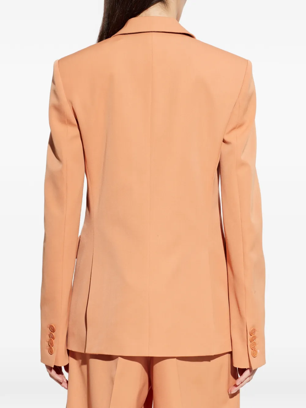 Stella McCartney Blazer met dubbele rij knopen Oranje