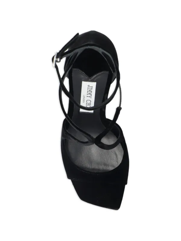 Chicomame☆ Jimmy Choo Azia Sandals | Black | FARFETCH