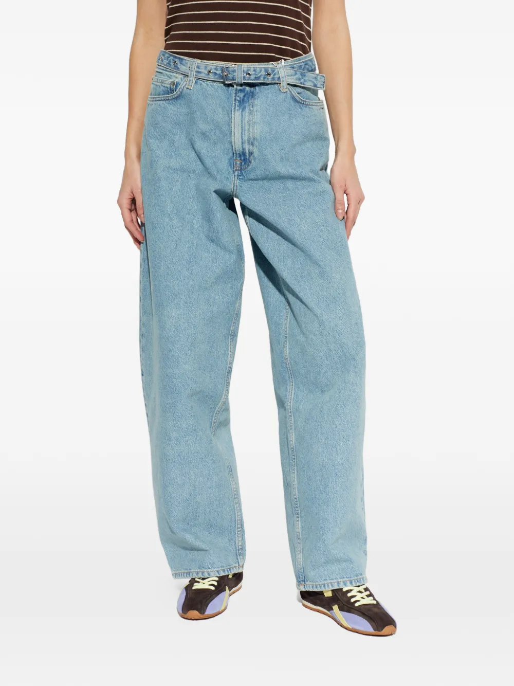  Samsoe Samsoe Saharper Belted Denim Jeans - Blue 