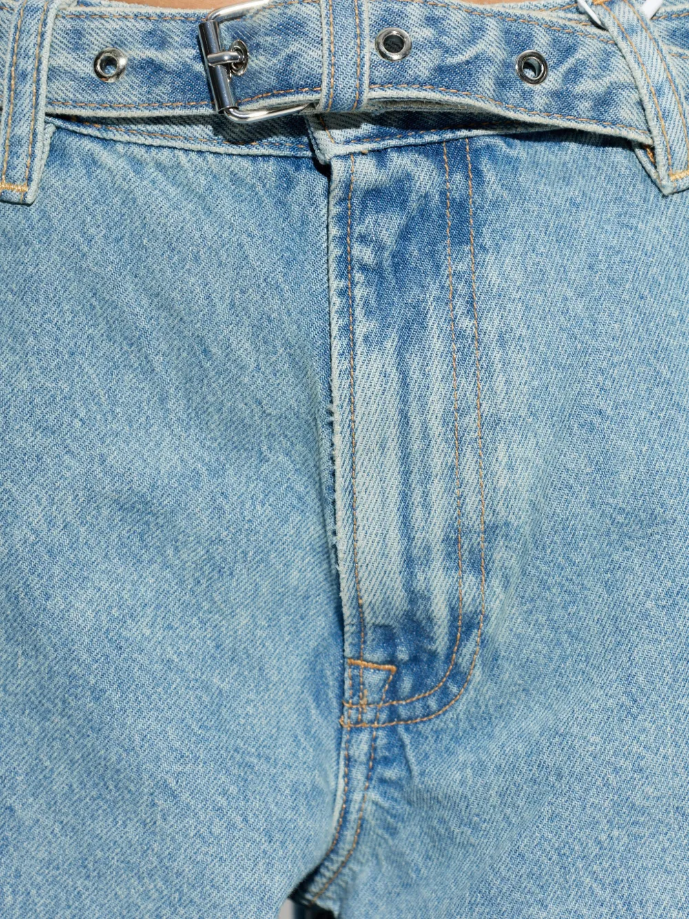 SAMSOE Saharper denim jeans met ceintuur Blauw