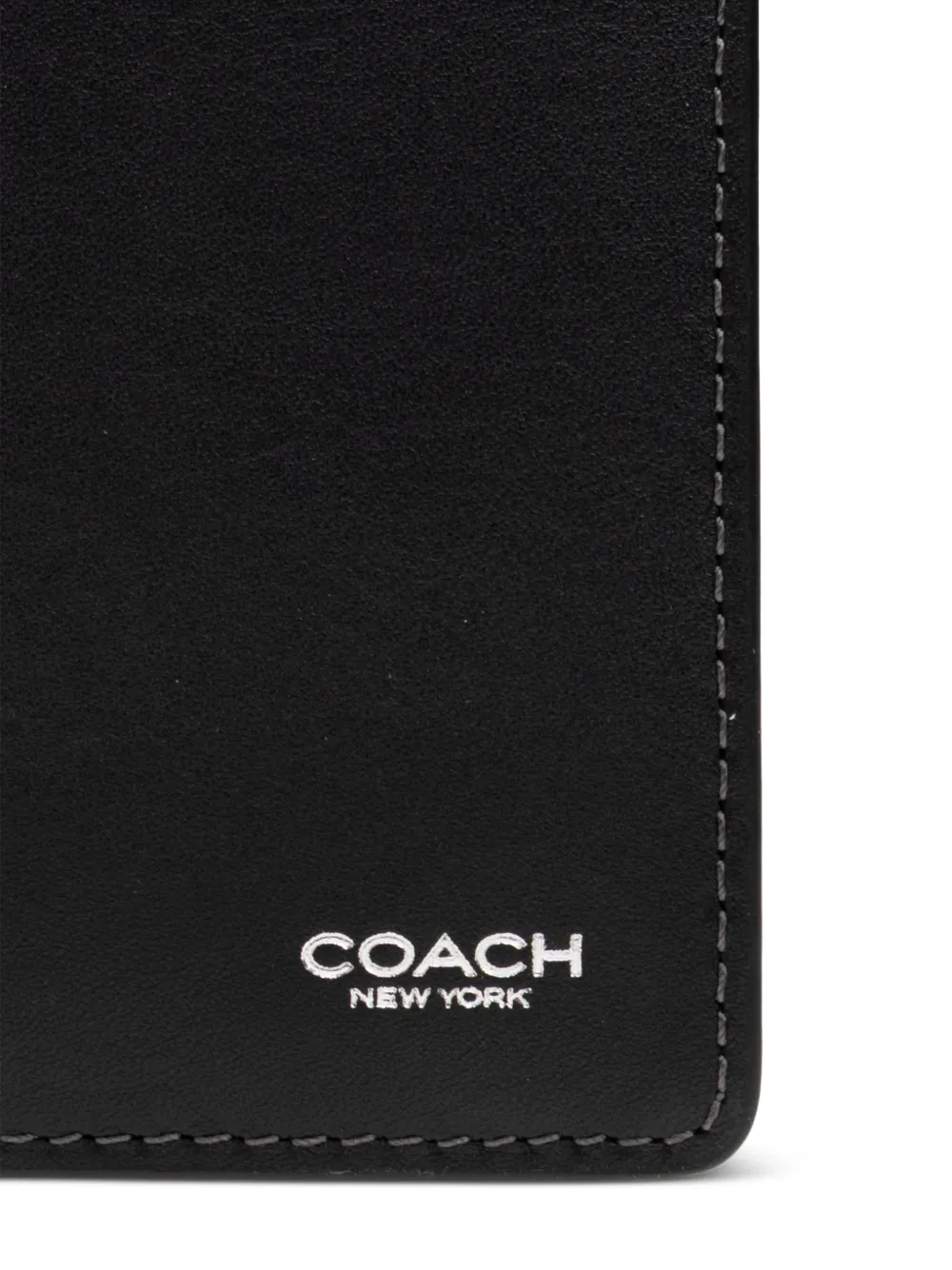 Coach Pasjeshouder met logo Zwart