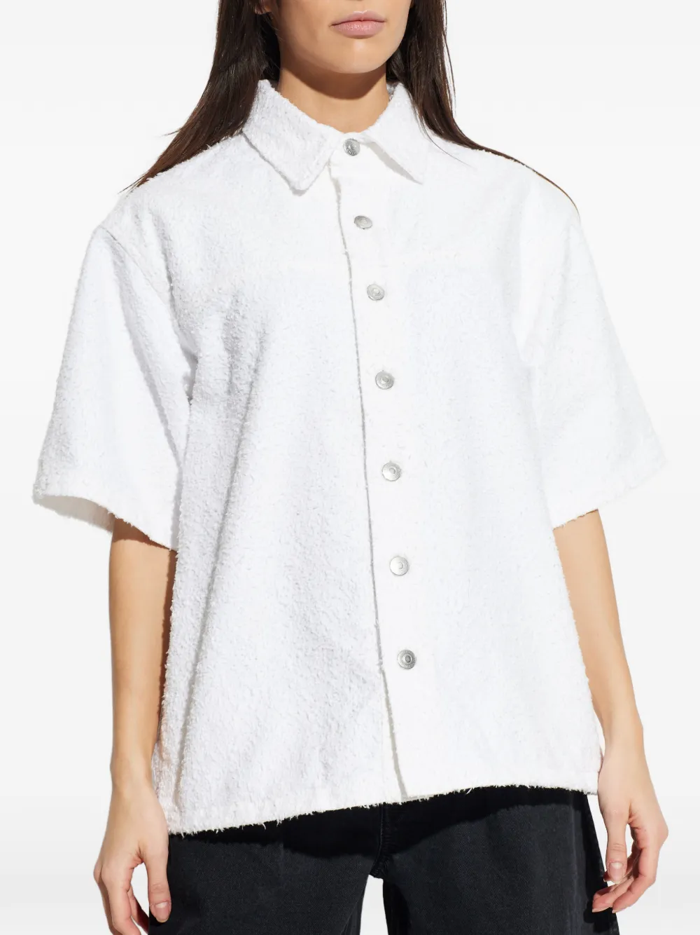 Stella McCartney blouse met korte mouwen Wit