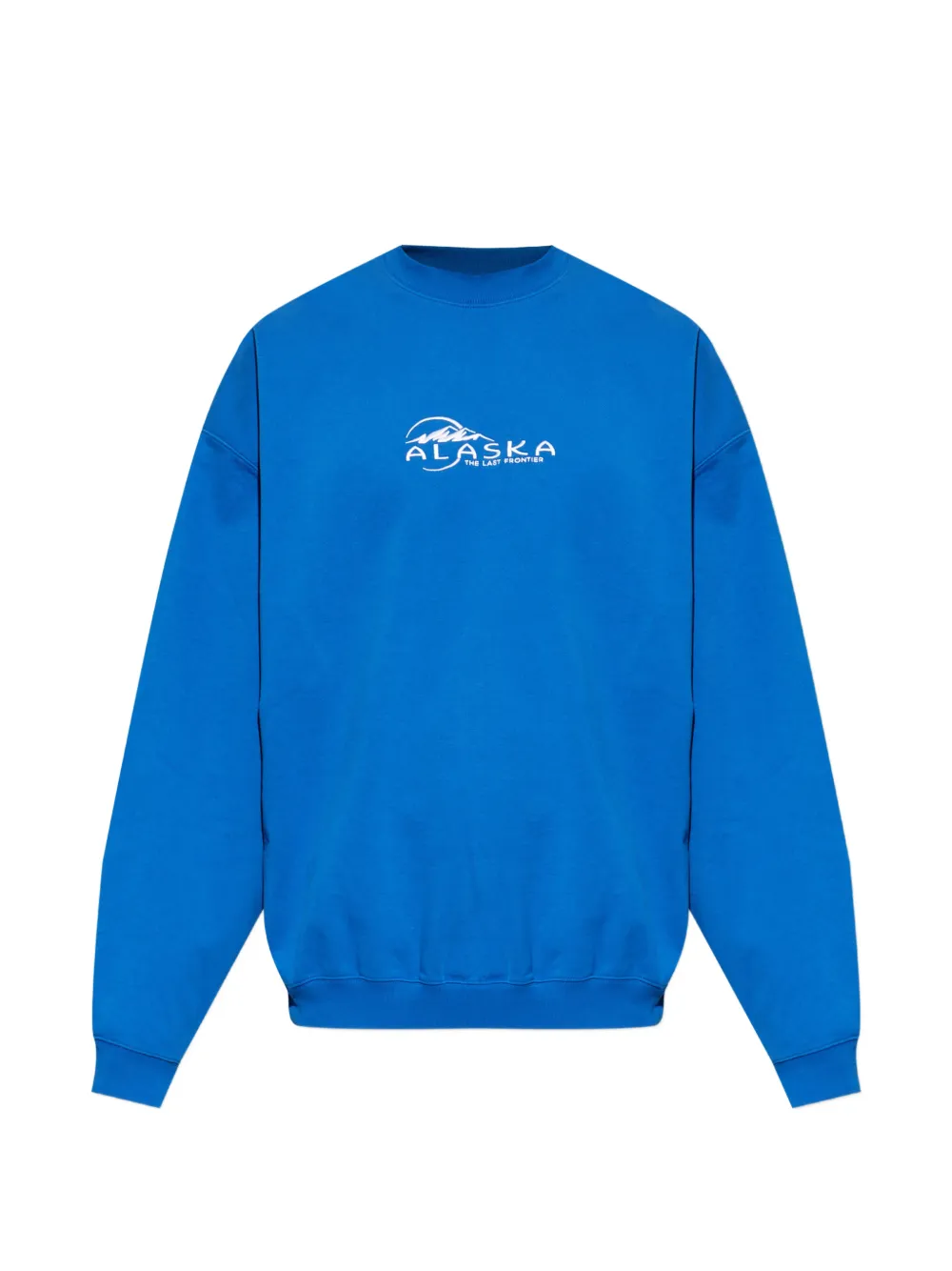 VETEMENTS slogan-embroidered sweatshirt - Blu
