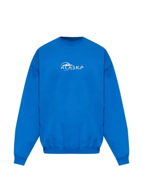 VETEMENTS slogan-embroidered sweatshirt