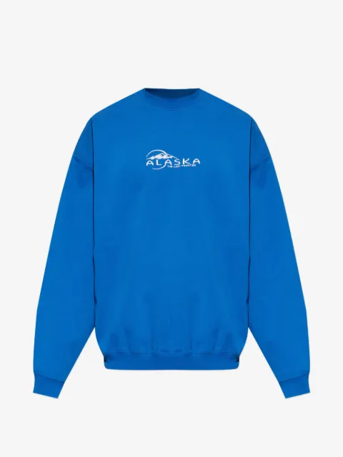 VETEMENTS slogan-embroidered sweatshirt