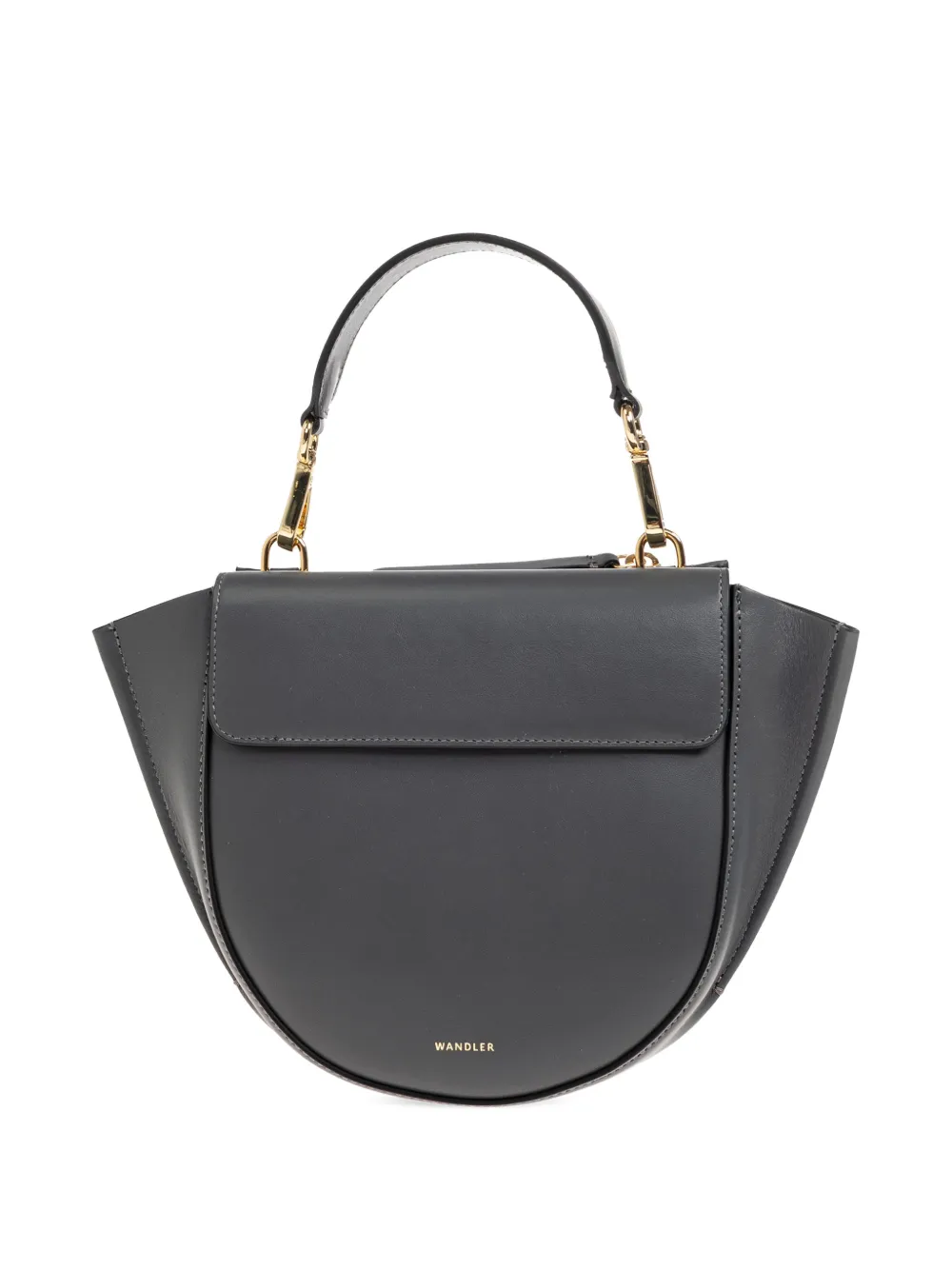 Wandler mini Hortensia flap top handle tote bag - Grigio