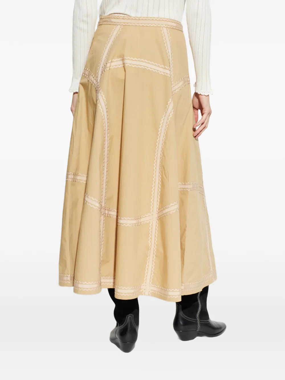 Norah Panelled Midi Skirt