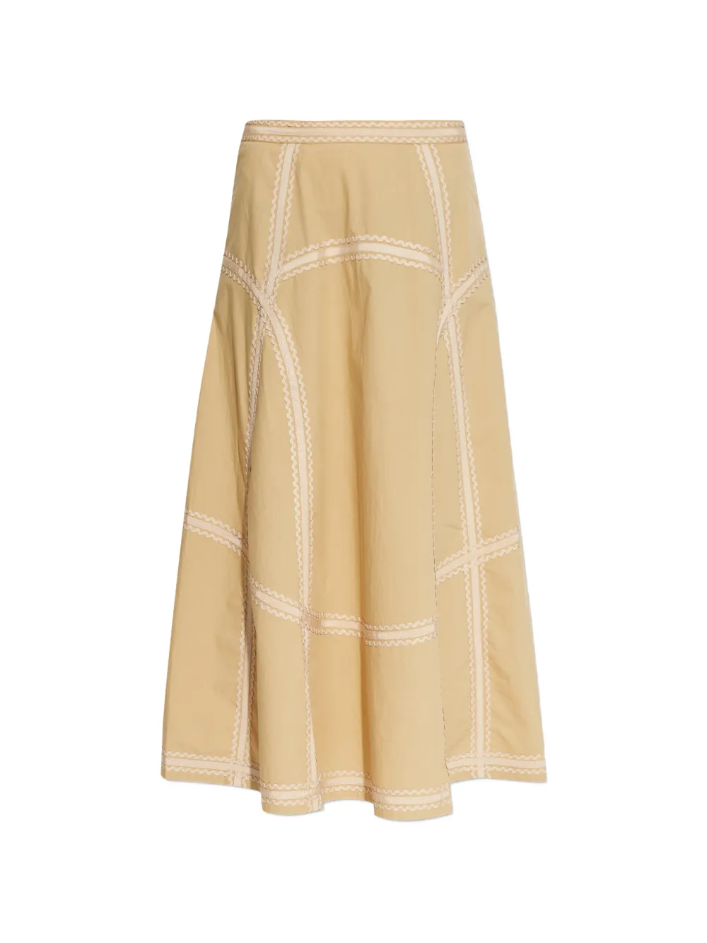 Ulla Johnson Norah panelled midi skirt - Toni neutri