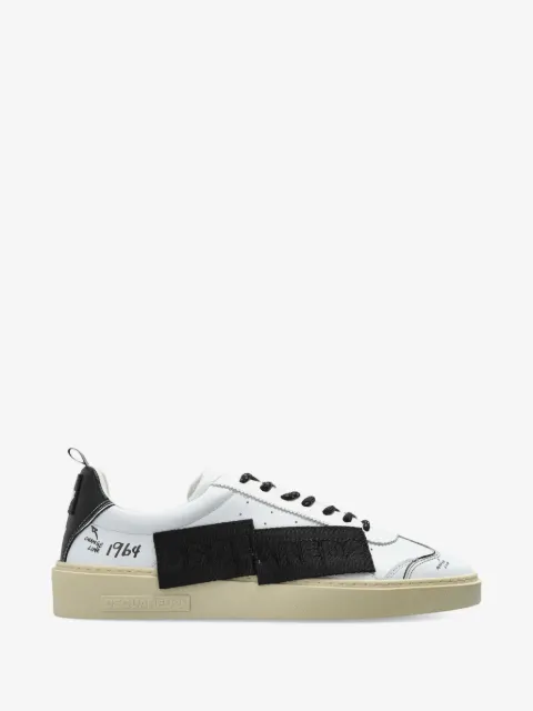 DSQUARED2 Sneakers Rider con applicazione in pelle