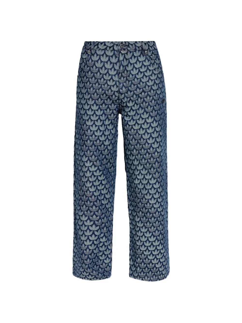 adidas pattern denim jeans - Blu
