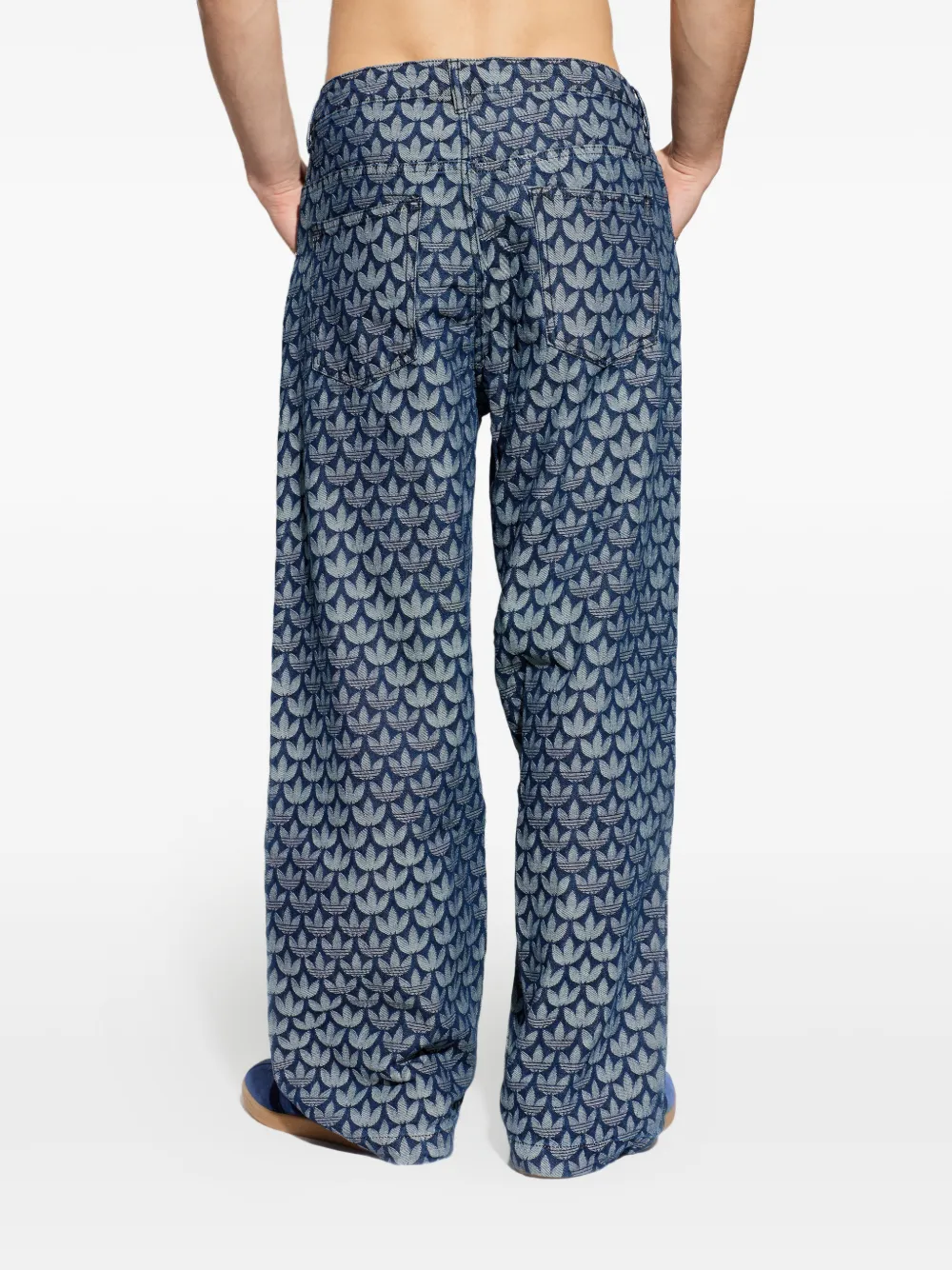 Pattern Denim Jeans