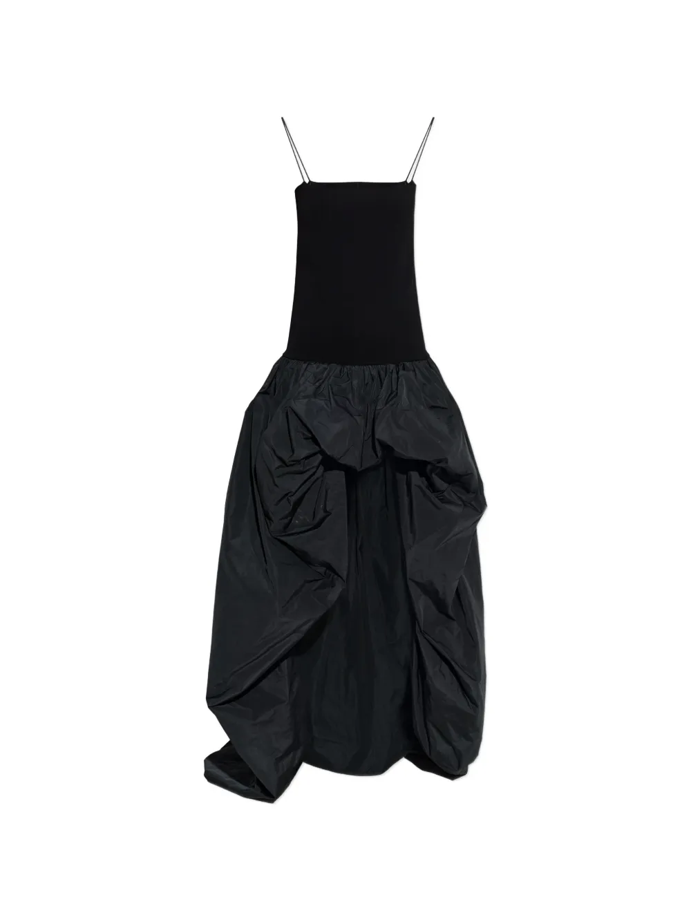 Stella McCartney asymmetrical sleeveless maxi dress - Nero