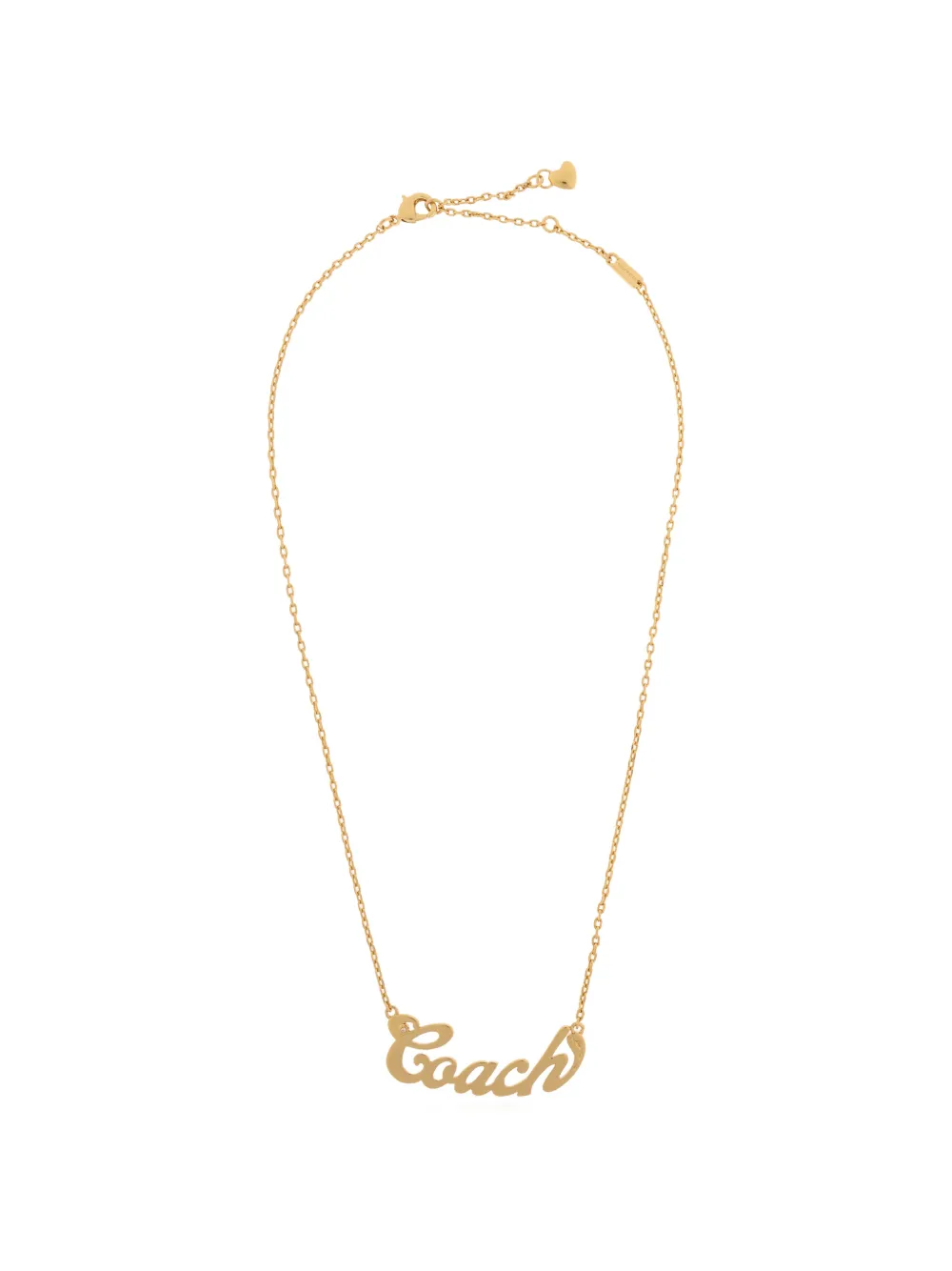 Coach heart detail necklace - Oro