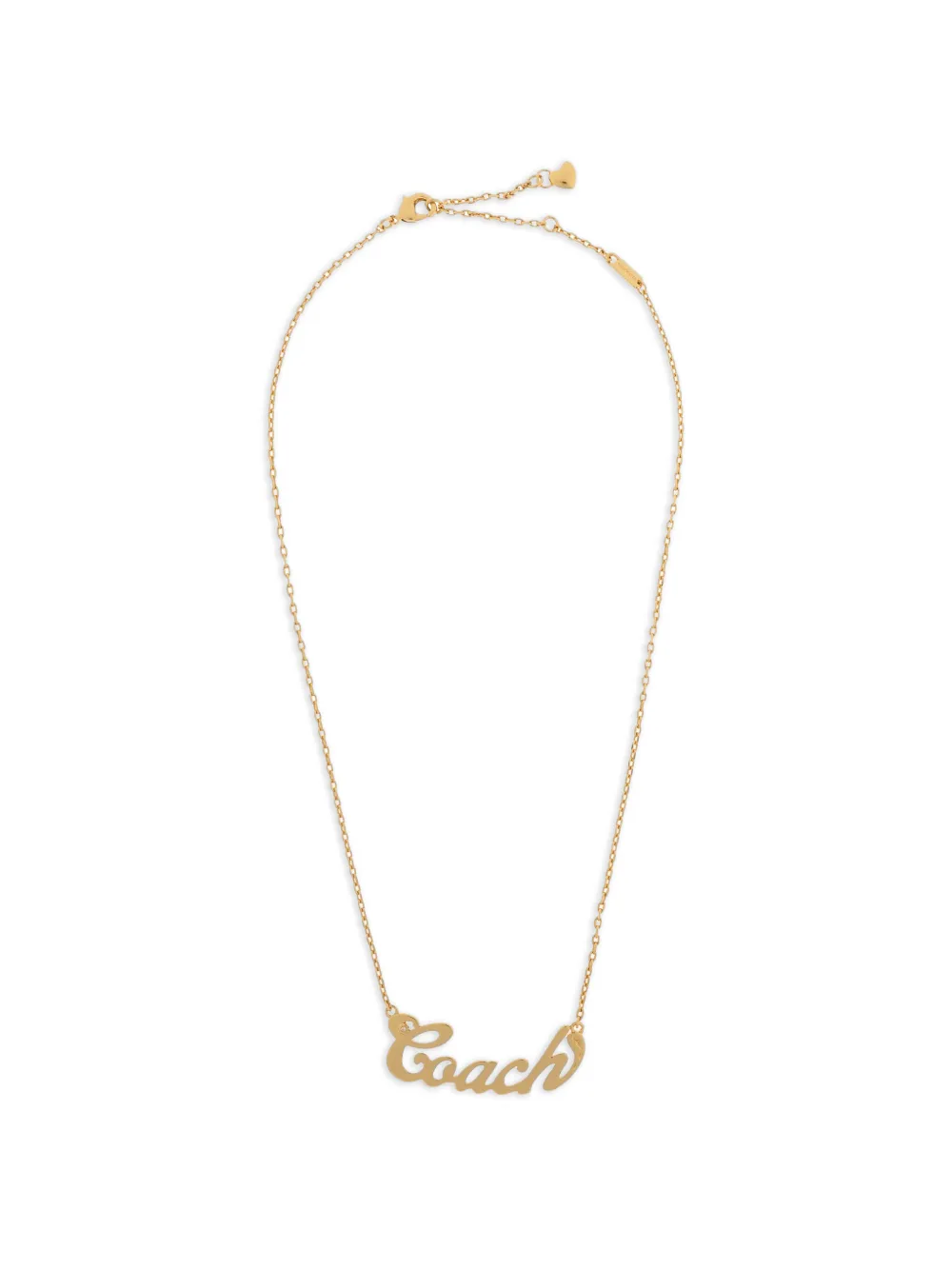 Coach heart detail necklace - Oro