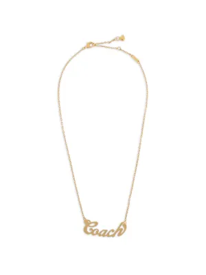 Tory Burch ロゴチャーム ネックレス | ゴールドトーン | FARFETCH JP