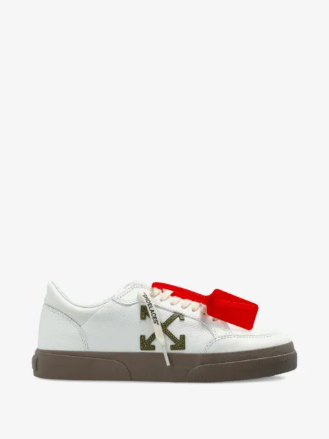 Off-White arrow-appliqué leather sneakers