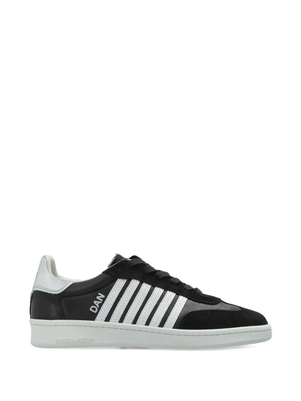 DSQUARED2 lace-up striped sneakers - Nero