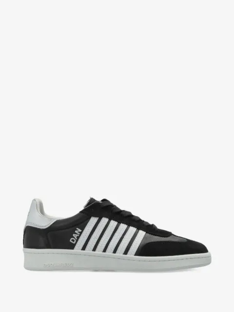 DSQUARED2 tenis con agujetas y motivo de rayas
