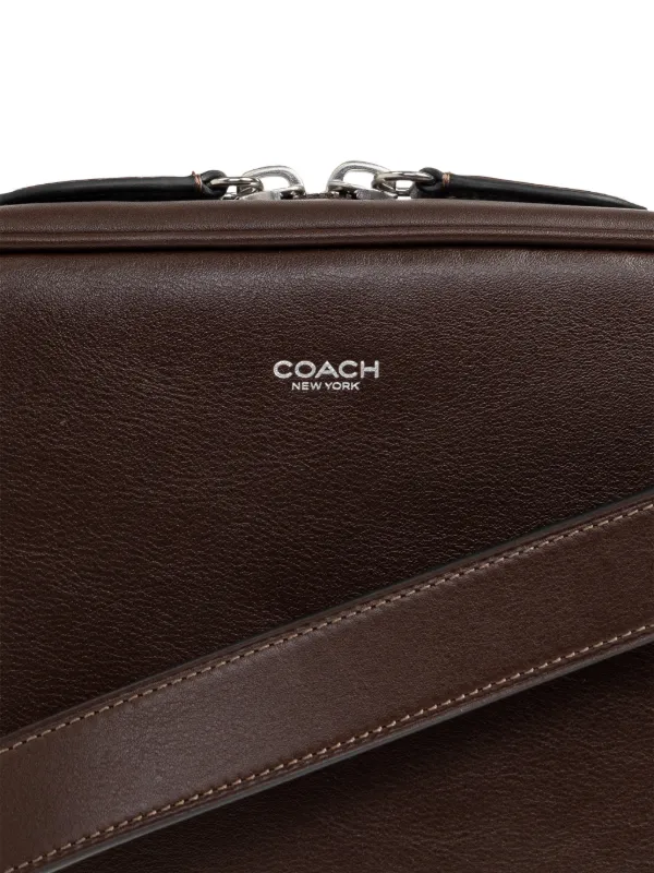 Coach Radio Camera Leather Shoulder Bag | Brown | FARFETCH
