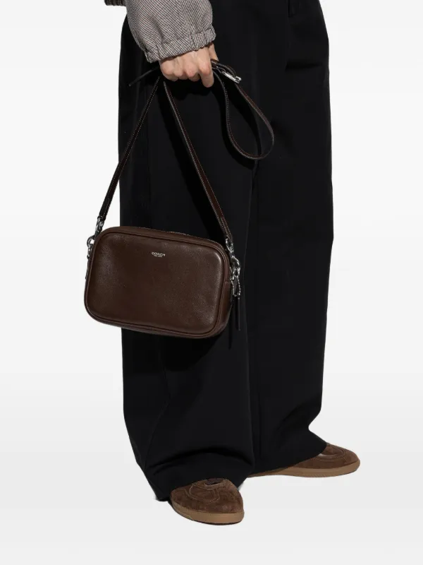Coach Radio Camera Leather Shoulder Bag | Brown | FARFETCH