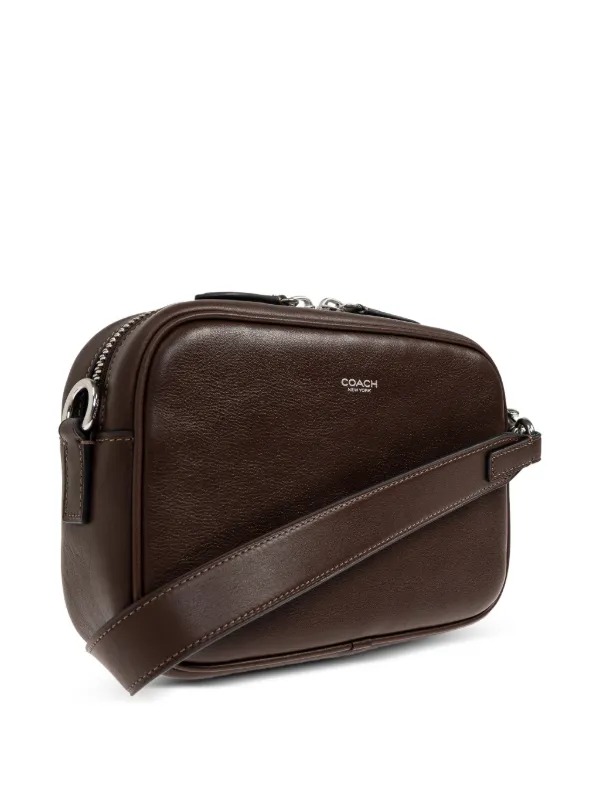 Coach Radio Camera Leather Shoulder Bag | Brown | FARFETCH