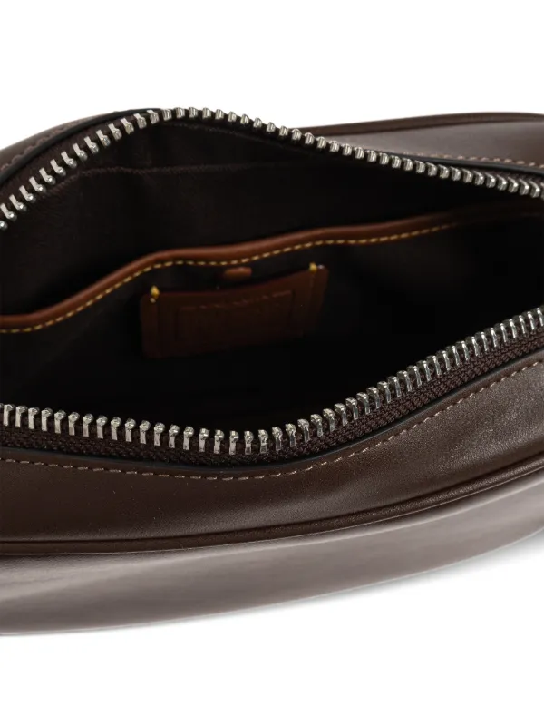 Coach Radio Camera Leather Shoulder Bag | Brown | FARFETCH