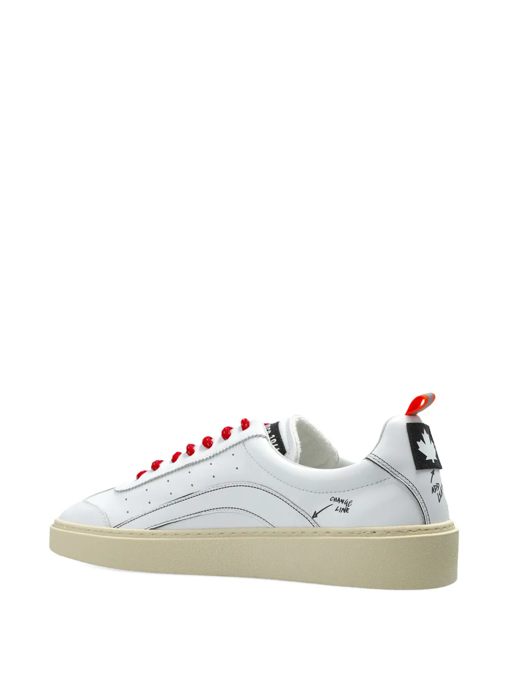 DSQUARED2 Sneakers met colourblocking Wit