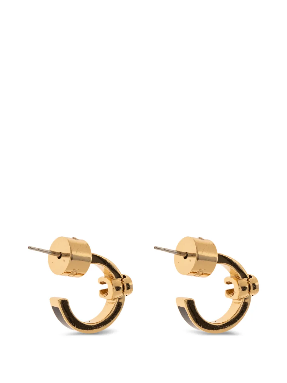  Coach Hoop Shape Earrings - Gold 