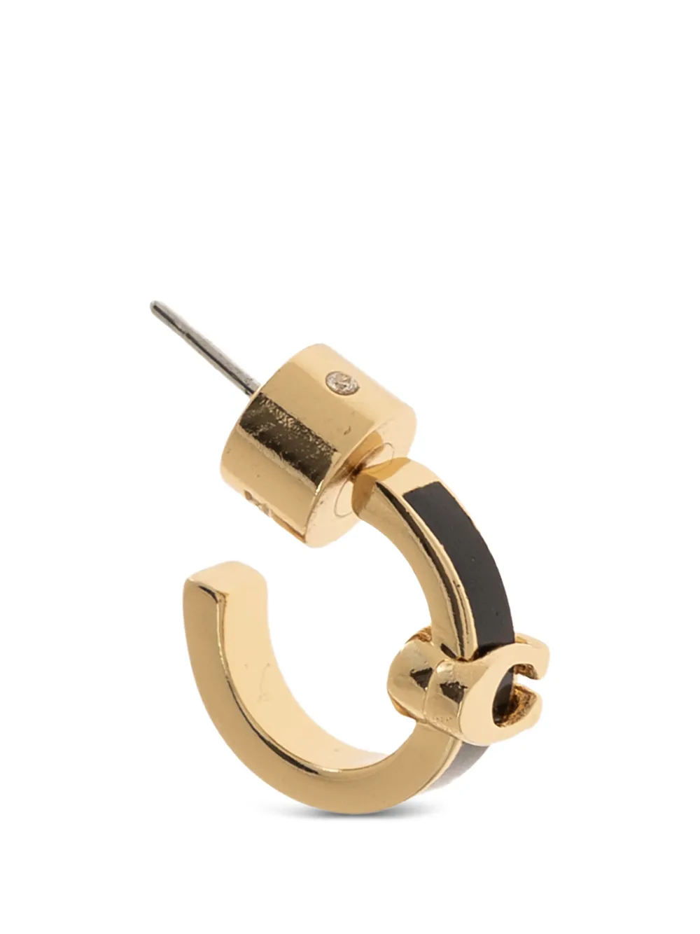  Coach Hoop Shape Earrings - Gold 