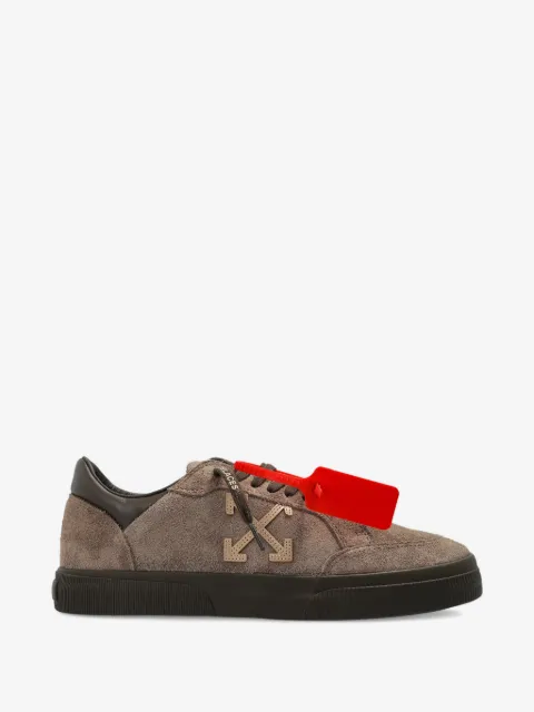 Off-White arrow-appliqué suede sneakers