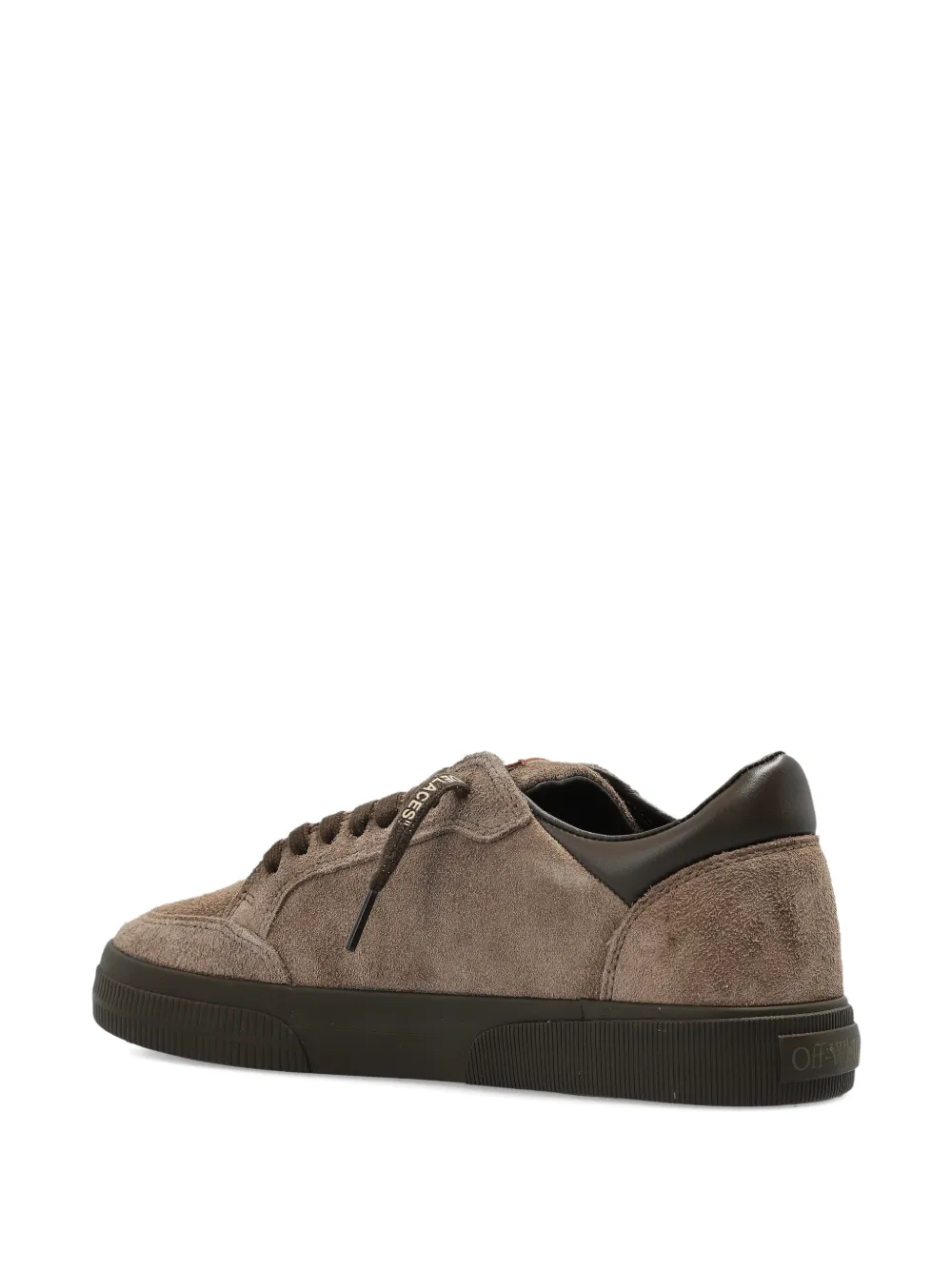 Off-White Suède sneakers met Arrow-applicatie Bruin