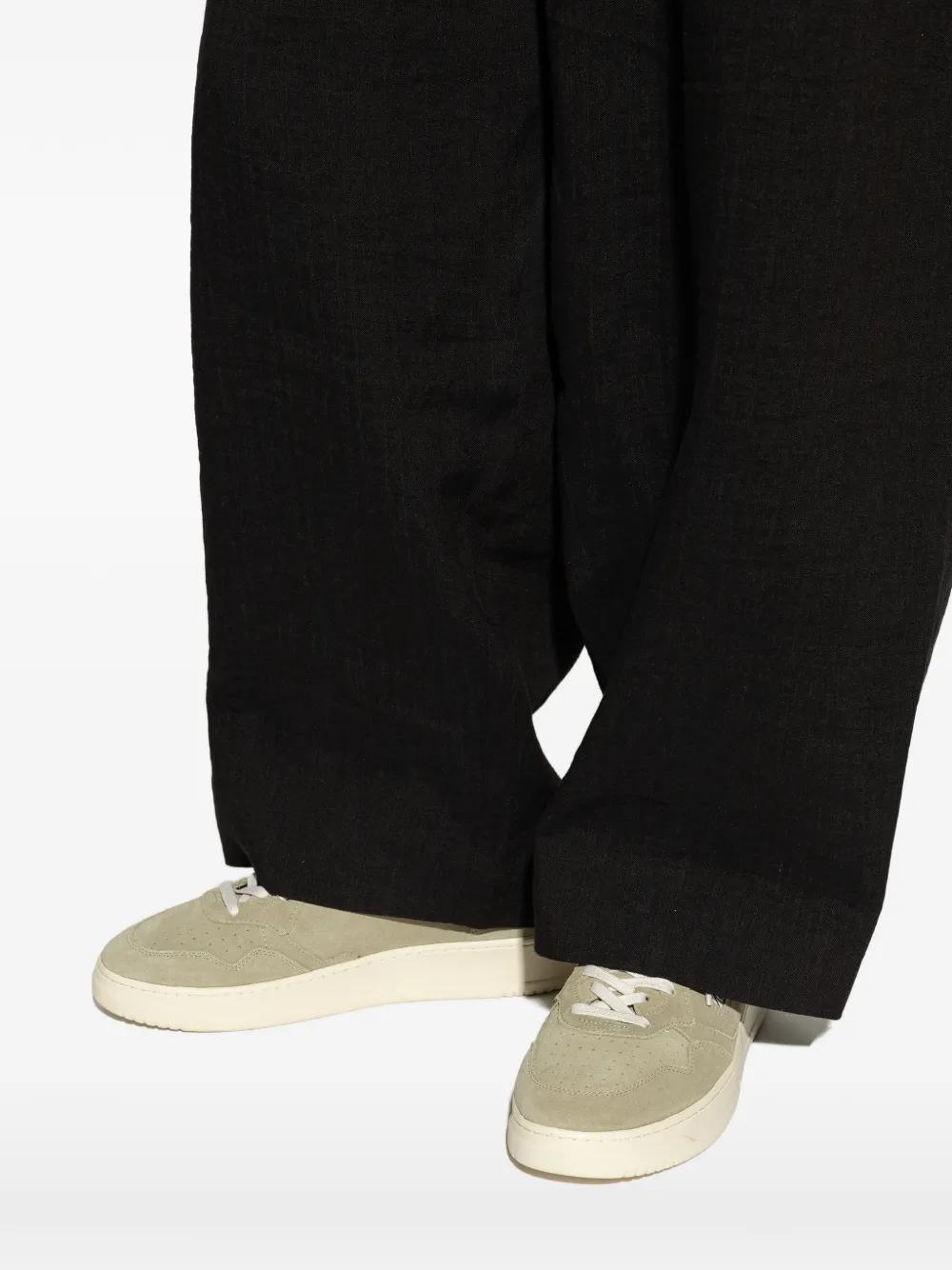 Autry Suède sneakers met geperforeerde details Groen