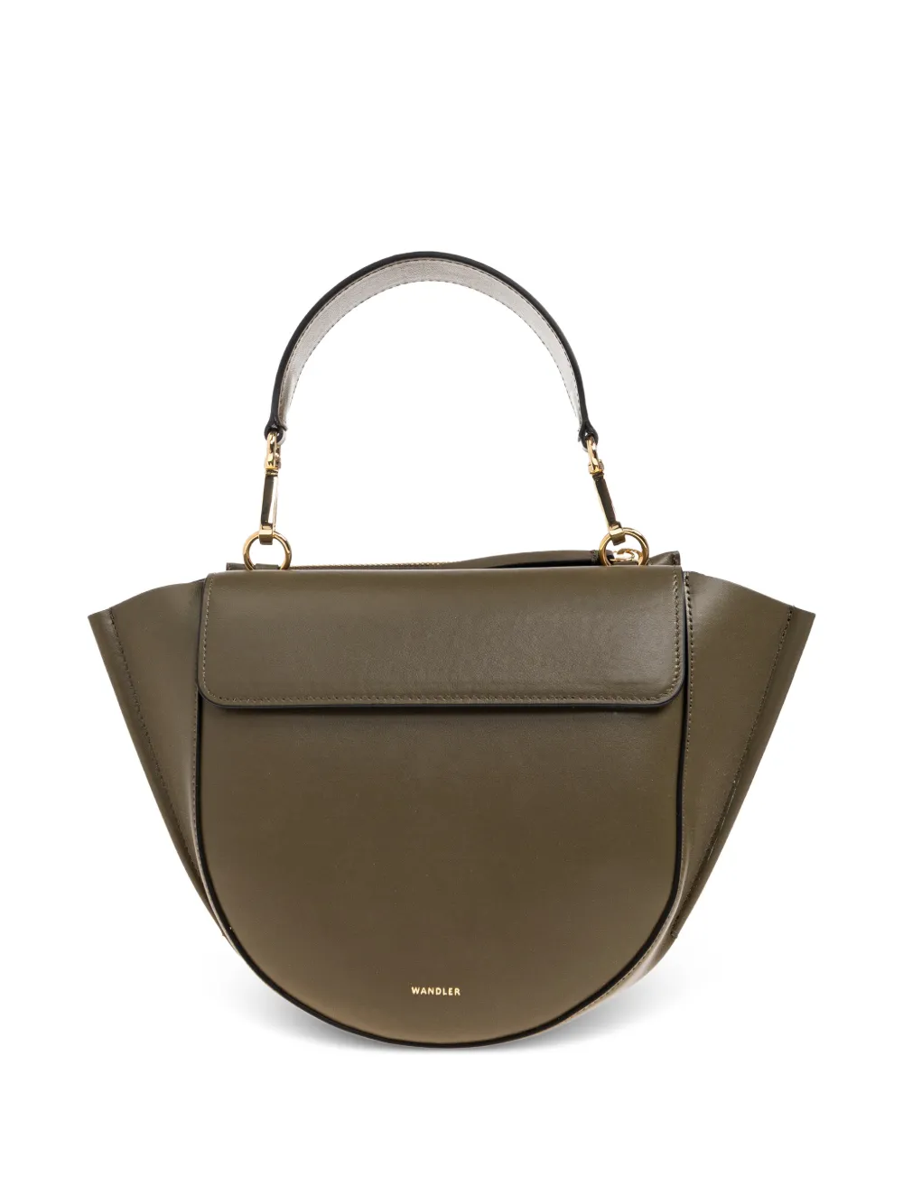 Wandler small Hortensia flap top-handle tote bag - Verde