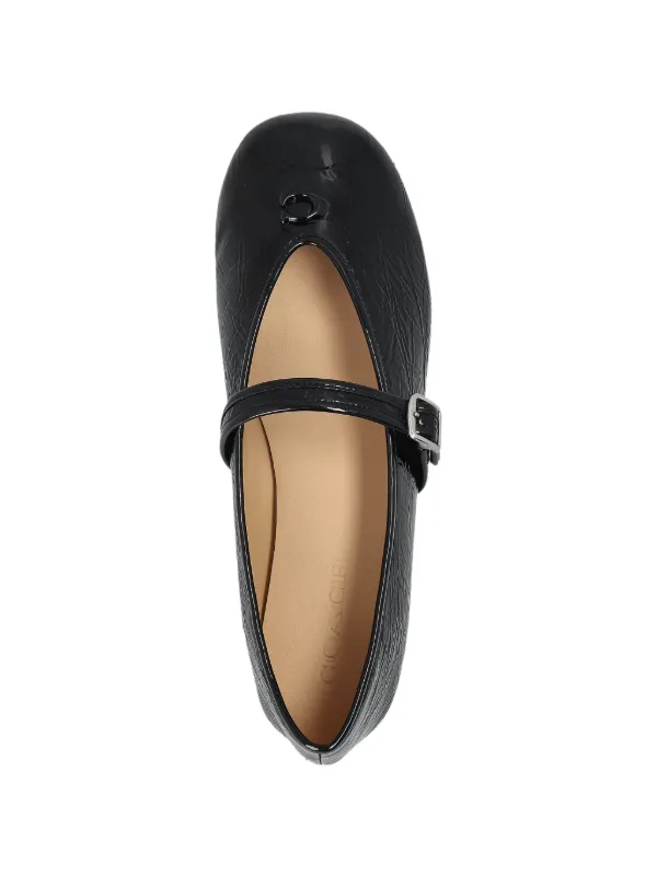 COACH ブラック フラットシューズ6.5C（37） Coach Sculpted C Ballet Flats | Black | FARFETCH