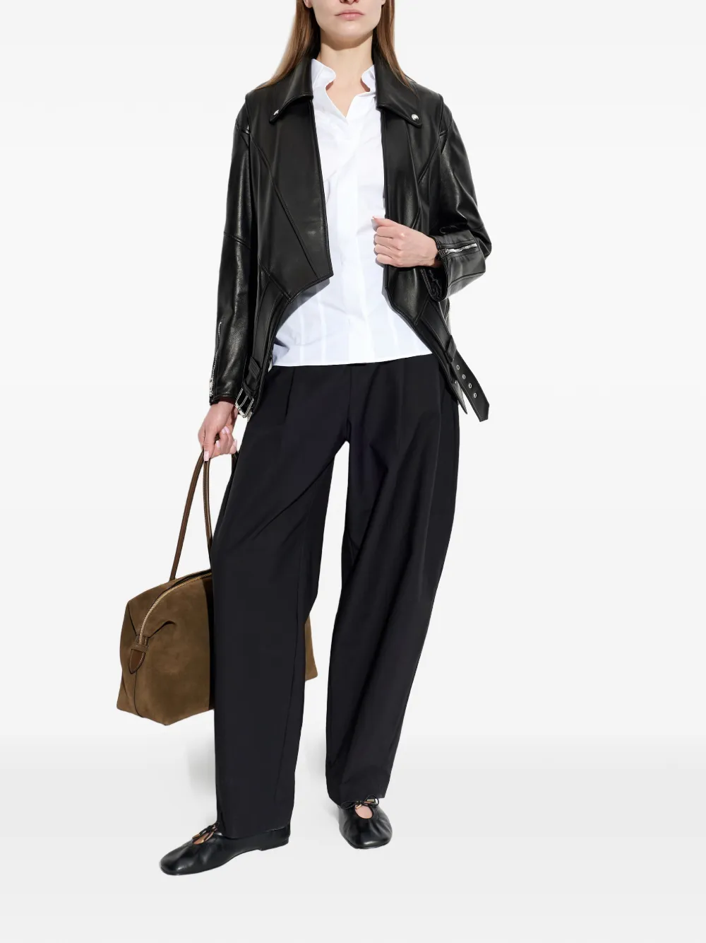 ALOHAS leather ballet flats Zwart