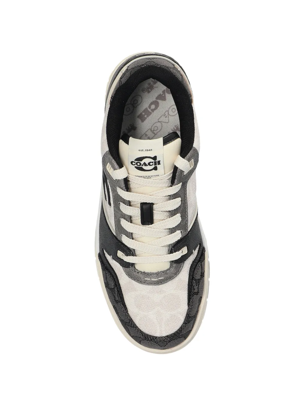 Coach Soho logo panelled sneakers Beige