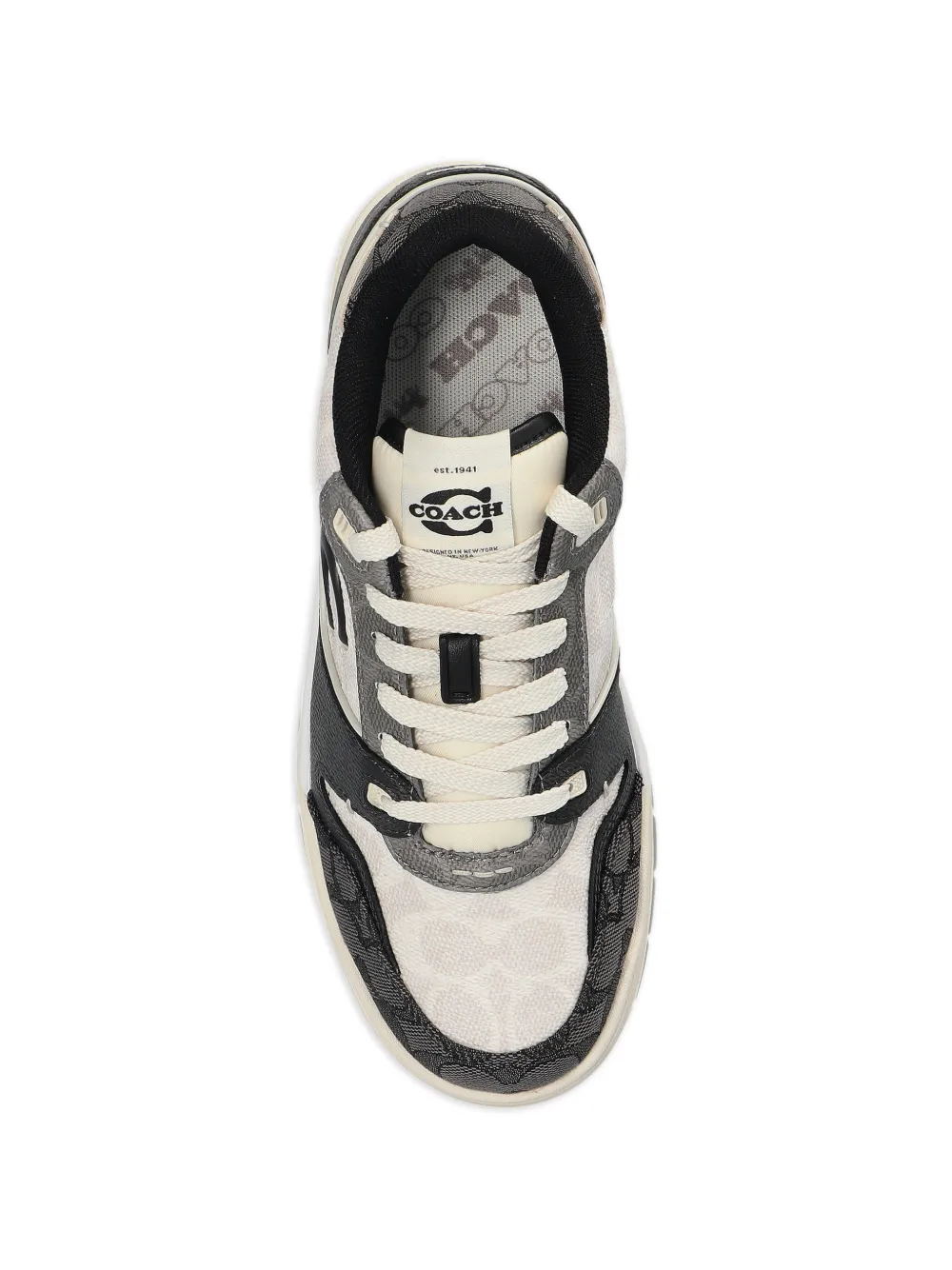  Coach Soho Logo Panelled Sneakers - Neutrals 