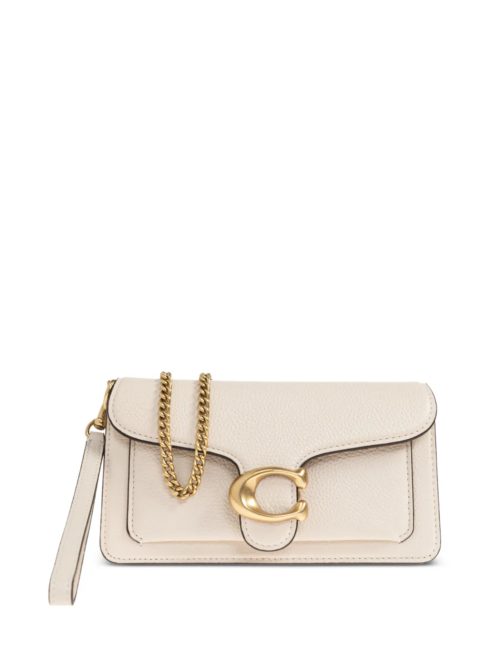 Coach Tabby C-plaque detachable-chain crossbody bag - Bianco